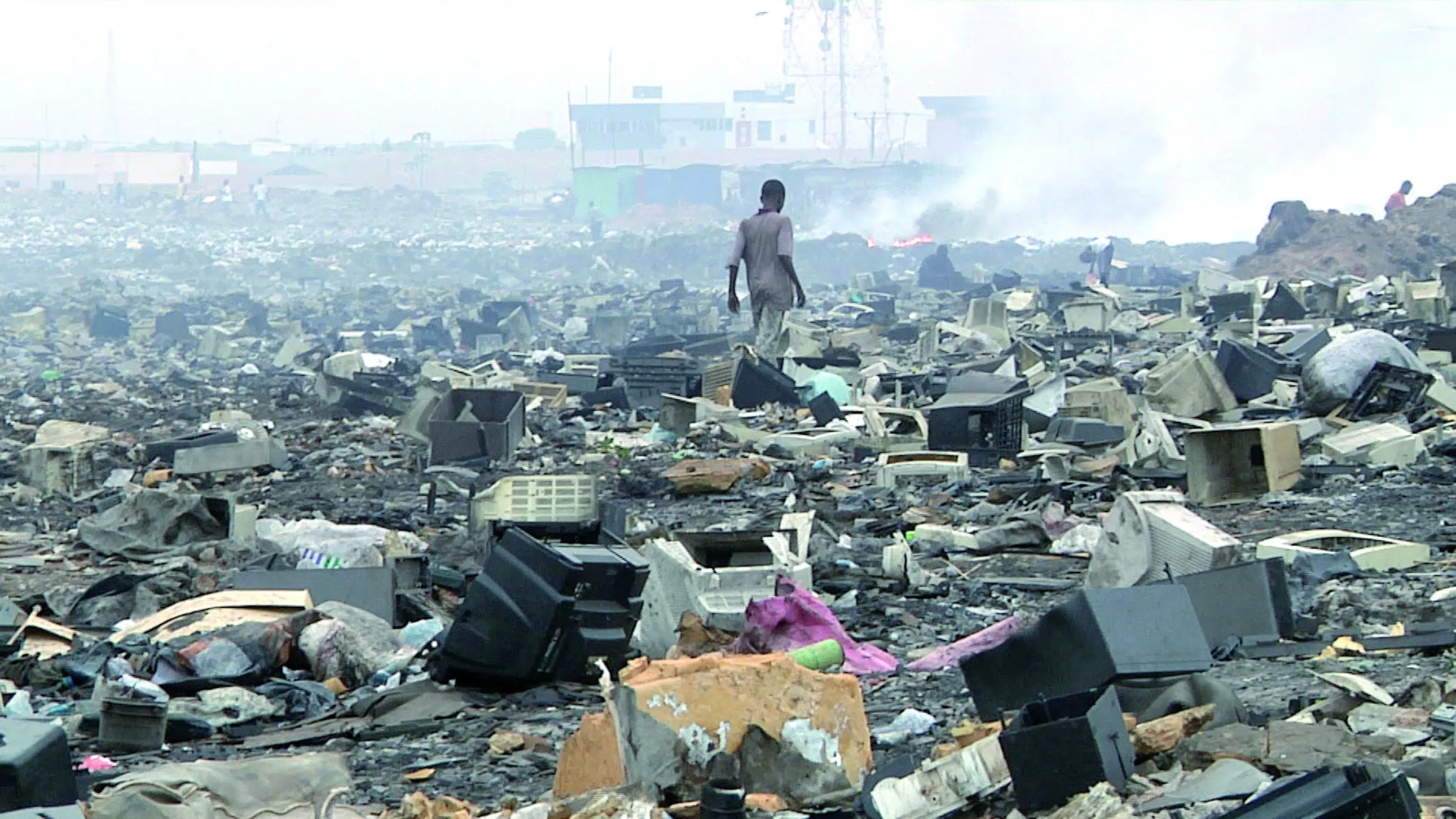 Un tas de déchets toxiques