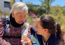 une dame en EHPAD