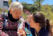 une dame en EHPAD