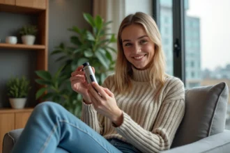 Vaporisateur moderne utilisé pour consommer du cannabis avec plaisir
