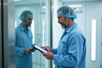 Salles blanches utilisées dans l'industrie pharmaceutique et technologique