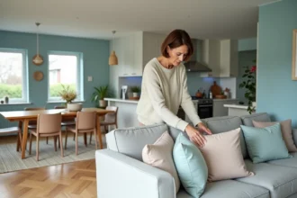 Palette de couleurs pour salon-salle à manger moderne