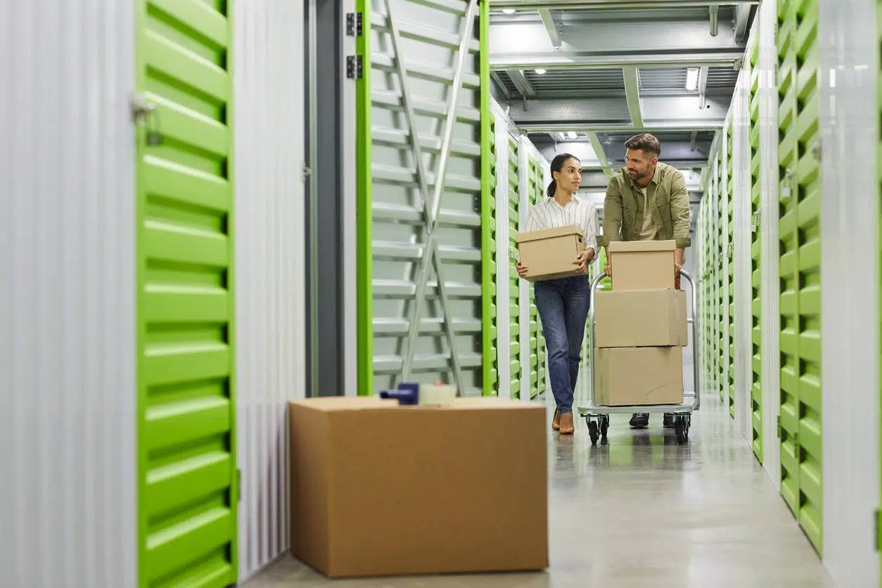 box de stockage avant déménagement