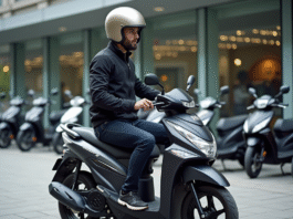 Comparatif des meilleurs modèles et prix d’une moto 125 neuve Jeune homme en moto 125cc dans un concessionnaire urbain