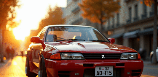 Mitsubishi Skyline GTR : pourquoi cette légende japonaise continue d’obséder les fans d’automobile Mitsubishi Skyline GTR stationne en ville au coucher du soleil
