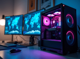 RTSS : comprendre RivaTuner Statistics Server et monitorer son PC sans se tromper PC moderne avec éclairage RGB et graphiques système