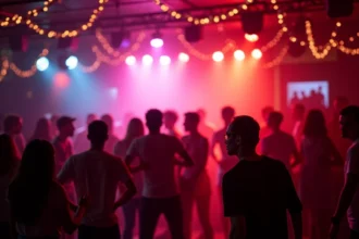 Ambiance festive dans un bar dansant à Lyon