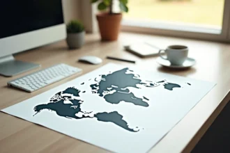 Carte du monde vierge à imprimer pour les passionnés de géographie