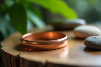 Bracelet en cuivre symbolisant le bien-être et la magnétothérapie