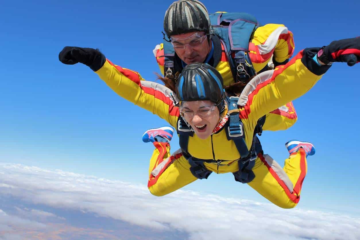offrir saut en parachute Saint-Valentin
